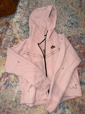 Nike Light Pink Hooded Full-Zip Utility Jacket